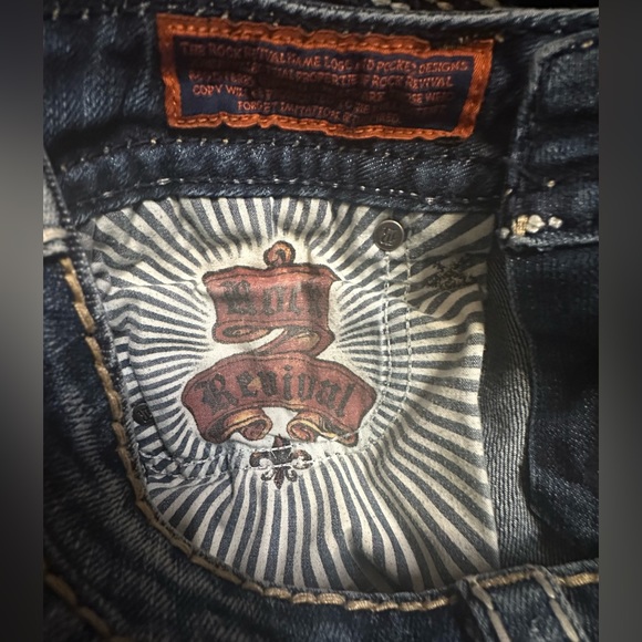 Gently Used Rock Revival (Buckle) Roza Easy Boot Women’s Jeans Waist Size 25x30 - Picture 11 of 16